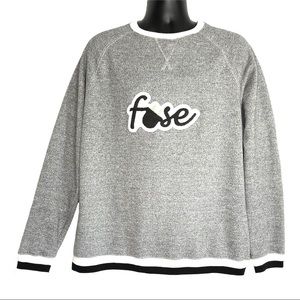 J. America Peppered Fleece Crewneck Sweatshirt